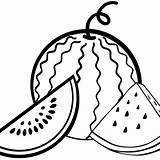 Watermelon Printable Coloring Pages sketch template