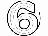 Number 6 Coloring Pages Top 7 Free Printable Designs sketch template