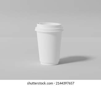 White Paper Coffee Cup Mockup Realistic Stock Illustration 2144397657 | Shutterstock