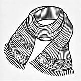 Scarf Coloring Pages To Print  Free Printable sketch template