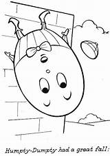 Humpty Dumpty Nursery Rhyme Sketch Coloring Page sketch template