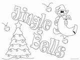 Jingle Bells Coloring Sheet Pages sketch template