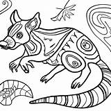 Opossum Coloring Page sketch template