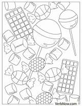 Free CANDY Coloring Pages For Download Printable PDF  VerbNow sketch template