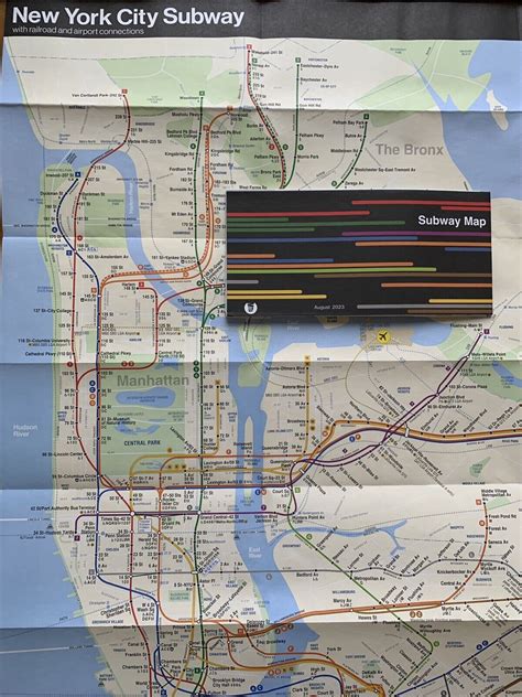 New York City NYC MTA Subway Railroad Map | Grelly USA