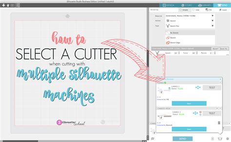 Cutting With Two Silhouette Machines with Silhouette Studio V4 ...