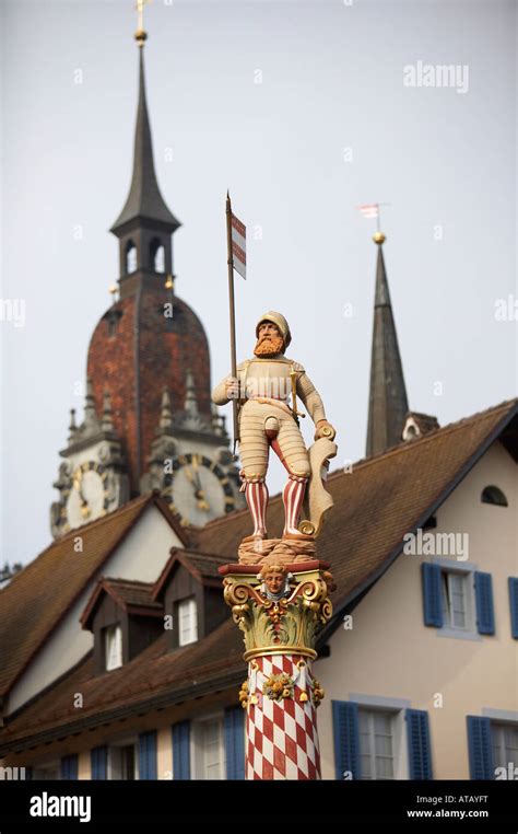 Niklaus Thut fountain, Zofingen, Switzerland Stock Photo - Alamy