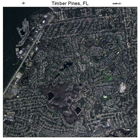 Aerial Photography Map of Timber Pines, FL Florida