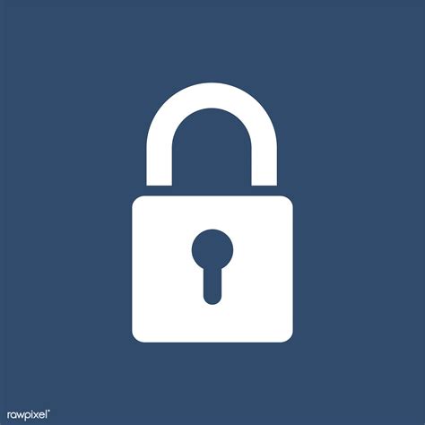 Padlock icon on blue background | free image by rawpixel.com | Lock icon, App icon, Ios icon
