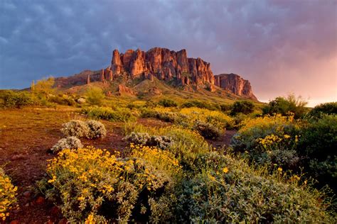 Superstition Mountains Sunset Afterglow | Shutterbug