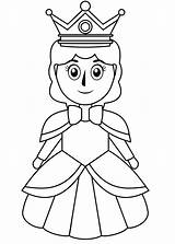 Coloring Page Of Queen sketch template