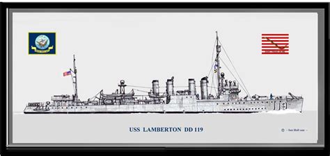 USS Lamberton DD 119 - Destroyer Prints - PriorService.com