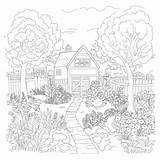 Beautiful Garden Coloring Pages sketch template