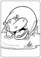 92  Free Printable hippo coloring pages sketch template