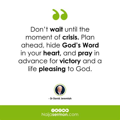 QUOTE OF THE DAY BY DR. DAVID JEREMIAH » Naijasermons