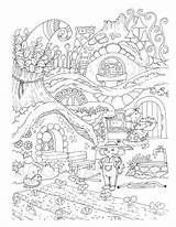 Nice Little Town 13 DIGITAL Coloring Book Pages  Etsy sketch template