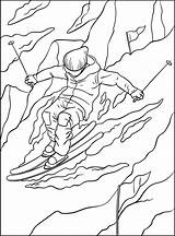 Alpine Skiing Coloring Page For Kids 11416456 Vector Art At Vecteezy sketch template
