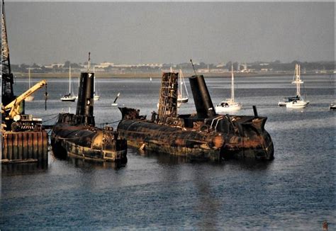 Submarines at Harry Pounds Scrapyard,tipner,pompey | Portsmouth england, Royal navy ships, Royal ...