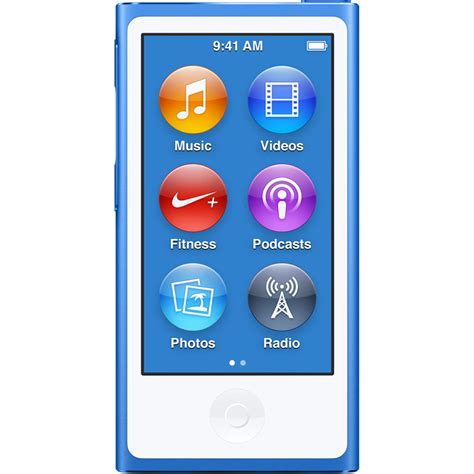 Apple 16GB iPod nano (Blue, 7th Generation, 2015 Model)