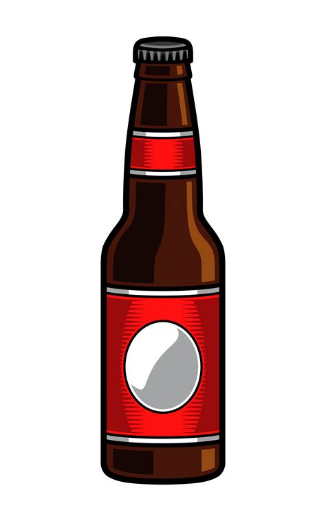 Vektor-Illustration einer Bierflasche 553783 Vektor Kunst bei Vecteezy