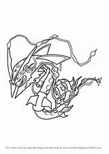 Pokemon Rayquaza Coloring Pages At GetColoringscom  Free Printable sketch template