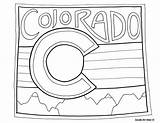 Colorado Coloring Sheet Pages sketch template