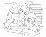Dibujos De Ninos Leyendo Cuentos Para Colorear Imagui Images sketch template