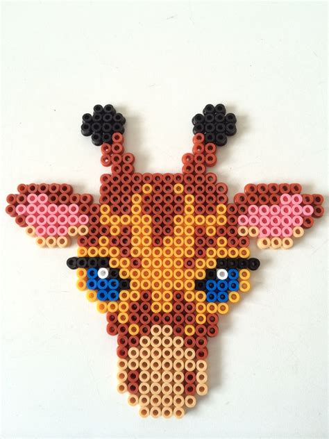 #hama #beads #perler #giraf #giraffe #2014 | Basteln bügelperlen, Bügelperlen vorlagen zum ...