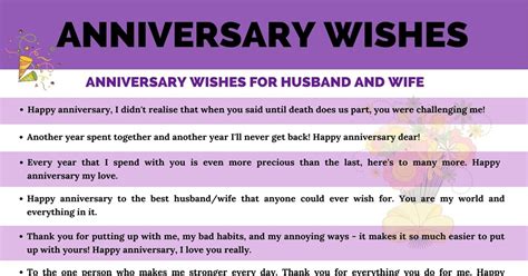 Anniversary Wishes: Happy Anniversary Wishes for Every Couple • 7ESL