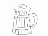 Beer Mug Coloring Page sketch template