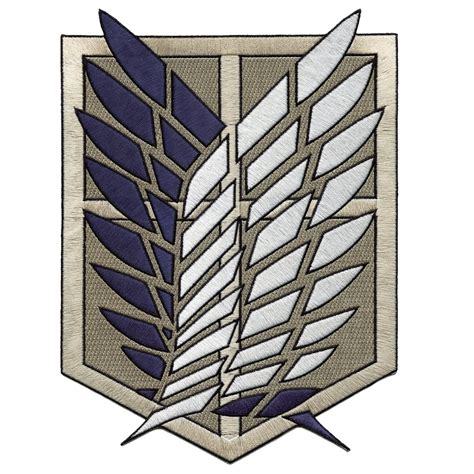 Attack On Titan Anime Freedom Wings Scouting Legion Emblem Embroidered ...