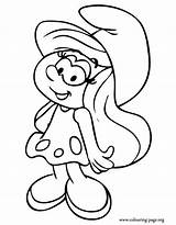 Smurfette Smurf coloring Page  Cartoon Pages Smurfs Drawing sketch template