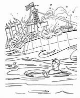 Coloring Pages Of A Sunken Ship  Home sketch template