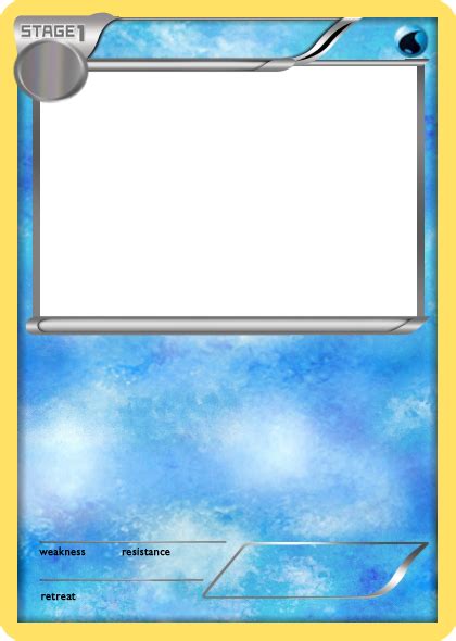 Blank Fire Pokemon Cards Blank Pokemon Card | Pokemon card template, Pokemon birthday party, Diy ...