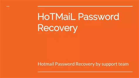 PPT - How to reset a Hotmail password step by step? PowerPoint ...