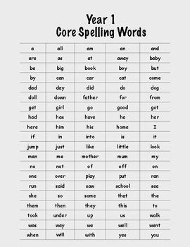 Word Work and Spelling Activities- Year 1 by Pizazz Teaching Resources