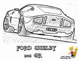 Fierce Car Coloring Ford Cars Free Mustangs T Bird  sketch template