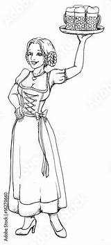 Dirndl Coloring Pages Sketch Page sketch template