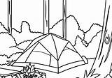Camping Tent In Forest Coloring Page  Wecoloringpagecom sketch template