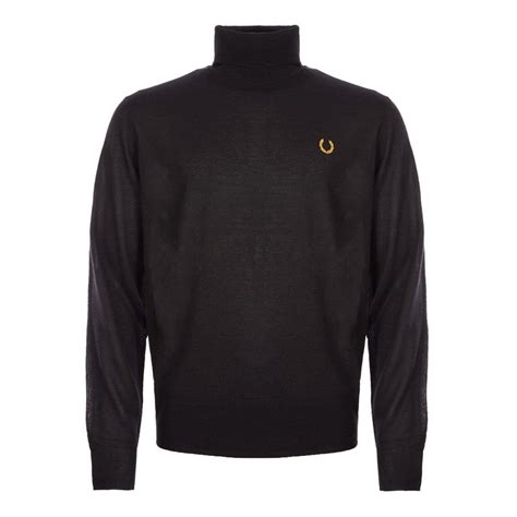 Fred Perry Miles Kane Jumper Roll Neck | SK7015 102 Black | Aphrodite1