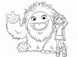 Coloring Page Abominable Yi Everest  Nation sketch template