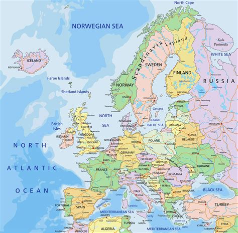 Navigating The Continent: A Guide To Free European Country Maps - Idaho ...