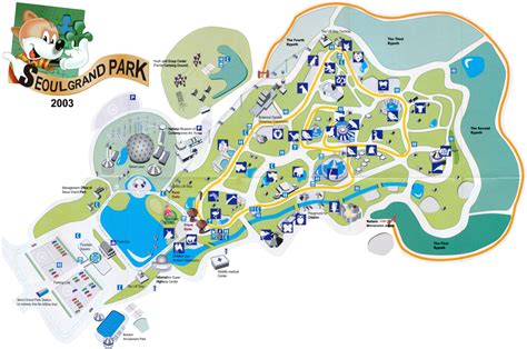 Map of Seoul Zoo - 2003