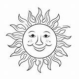 Sun coloring Page – Coloring Corner sketch template