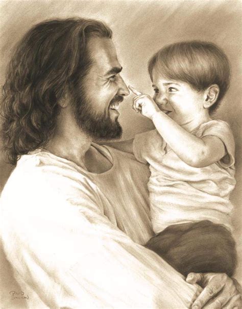 Buy Innocence Wall Art Print Jesus Christ Holding Child Religious ...