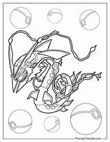 20 Rayquaza Coloring Pages Free PDF Printables sketch template