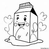 Happy Milk Carton Character Coloring Page  Pagescom sketch template