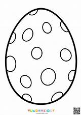 Printable Easter Egg Template And Colouring Page PDF sketch template