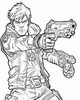 Borderlands Coloring Pages sketch template