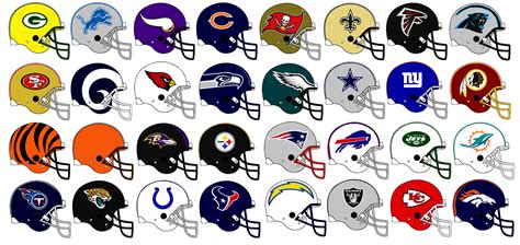NFL team helmets by Chenglor55 on DeviantArt